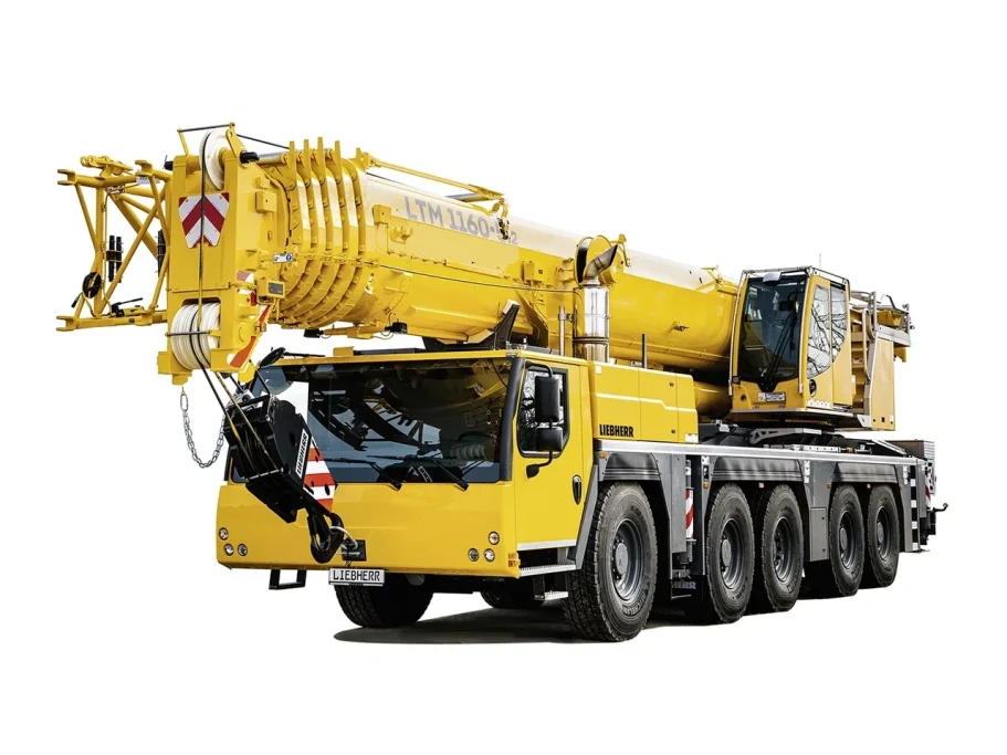 Autogrúa Liebherr LTM de 180 toneladas con pluma telescópica
