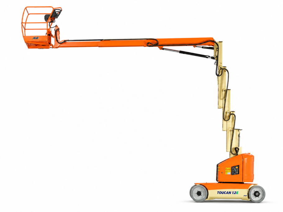 Plataforma de mástil vertical con brazo articulado de 12 metros
